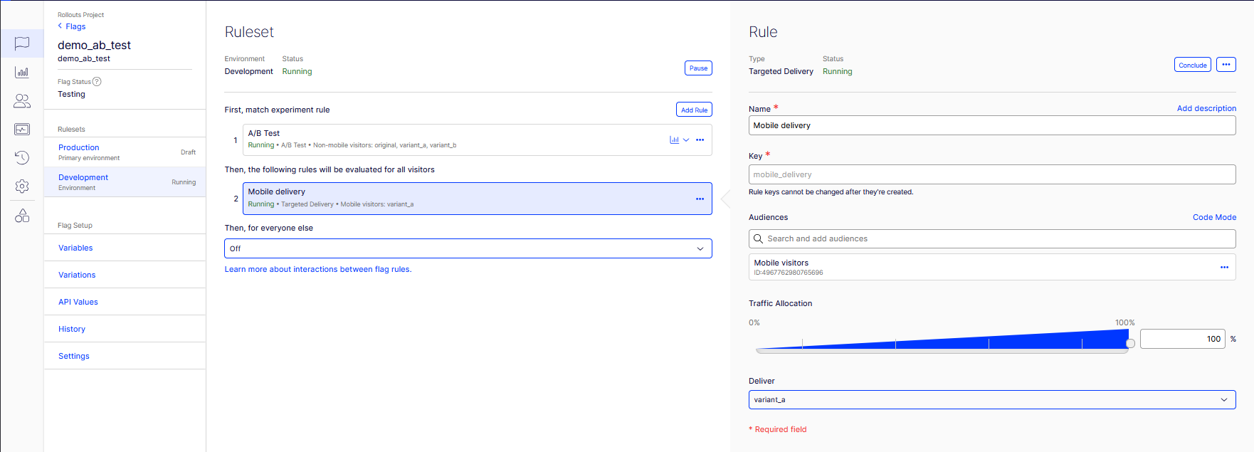 The mobile_delivery rule