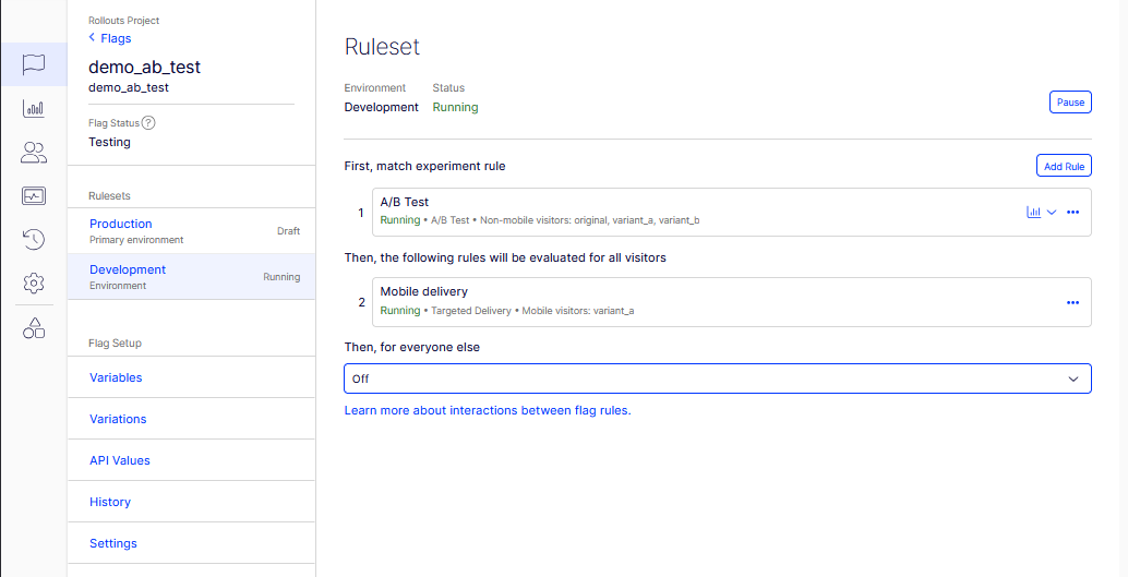 The layered ruleset
